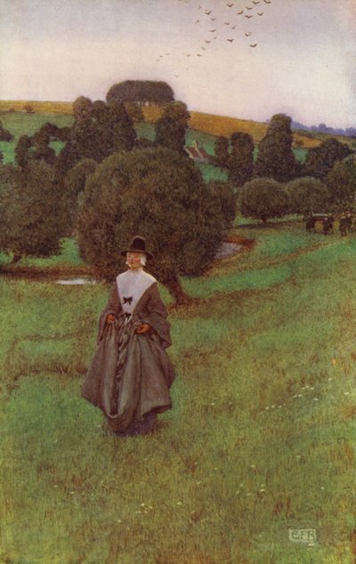 Grusom Barbara Allen (farge litho) av Eleanor Fortescue Brickdale