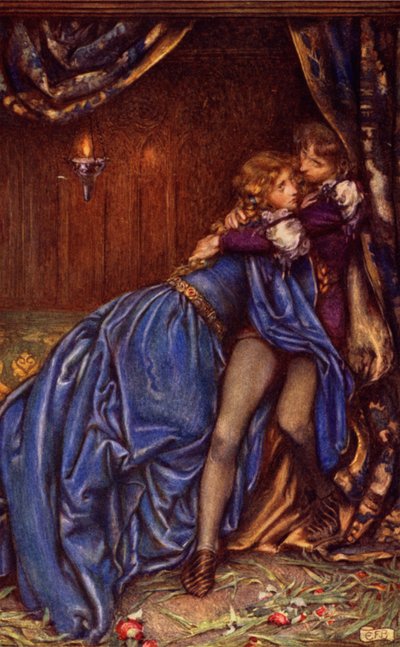 Guinevere (farge litho) av Eleanor Fortescue Brickdale