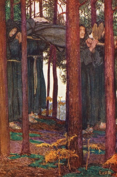 Illustration für The Gathering of Brother Hilarius von Michael Fairless von Eleanor Fortescue-Brickdale