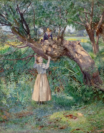 Skulkerne (akvarell) av Eleanor Fortescue-Brickdale