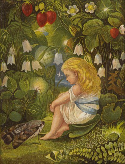 Sladderen med ildfluene (farge litho) av Eleanor Fortescue Brickdale