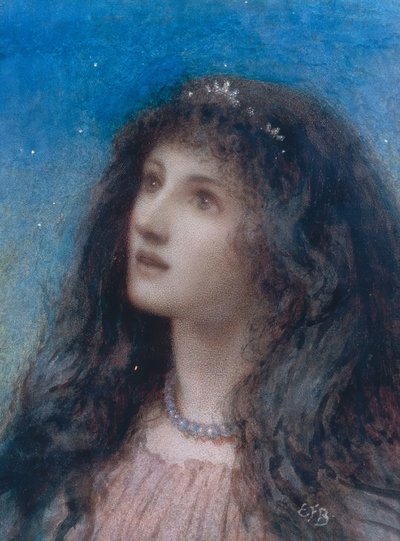 Leder for en ung jente om natten av Eleanor Fortescue Brickdale