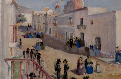 Gatescene, nd av Eleanor Harris
