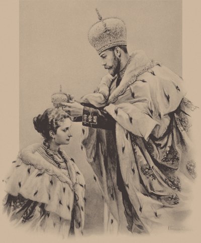 Kroningen av keiserinne Alexandra Fyorodovna, 1899 av Elena Petrovna Samokish-Sudkovskaya