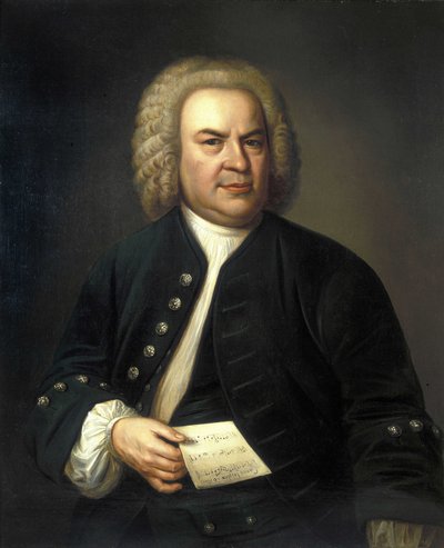 portrett av Jean Sebastien Bach (Johann Sebastian Bach av Elias Gottleib (after) Haussmann
