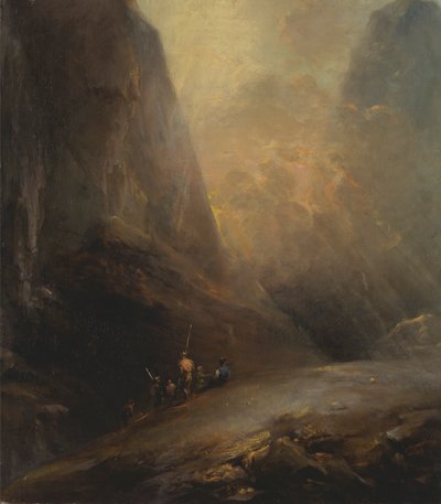 Fjelllandskap med Banditti av Elias Martin