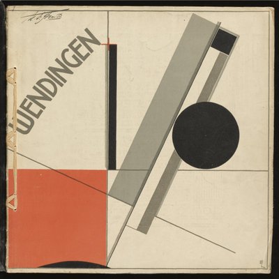 Wendingen No 11 par Lissitzky, El (1890-1941). Fargelitografi, størrelse: 33,2x33,2 av Eliezer Markowich Lissitzky