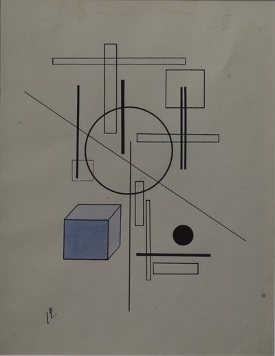 Komposisjon, 1920 av Eliezer Markowich Lissitzky