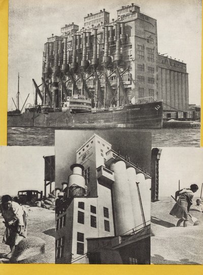 Illustrasjon fra USSR Builds Socialism, 1933. av Eliezer Markowich Lissitzky