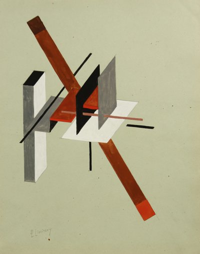 Proun, ca 1923 av Eliezer Markowich Lissitzky