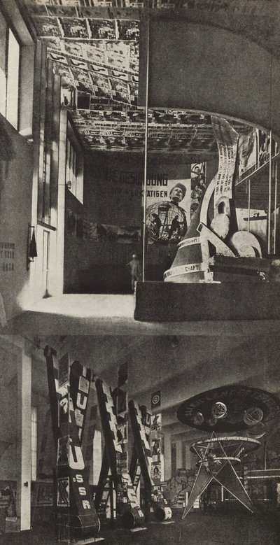Sovjetisk paviljong på International Press Exhibition, Köln, 1933. av Eliezer Markowich Lissitzky