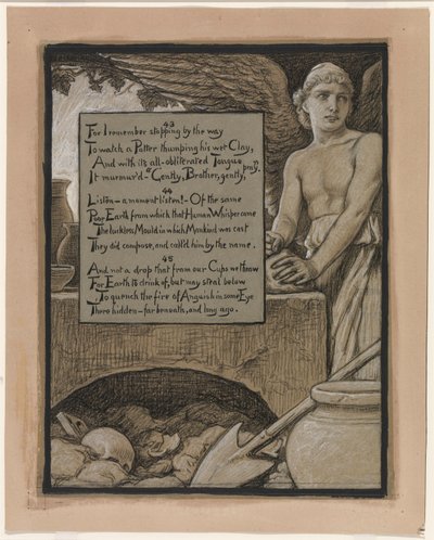 (Illustrasjon til Rubáiyát av Omar Khayyám) Den himmelske pottemakeren av Elihu Vedder