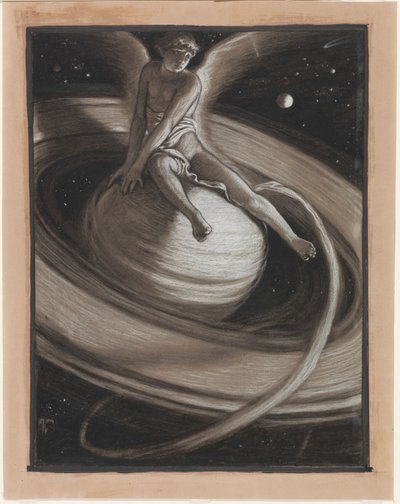 (Illustrasjon for Rubáiyát av Omar Khayyám) Saturns trone av Elihu Vedder