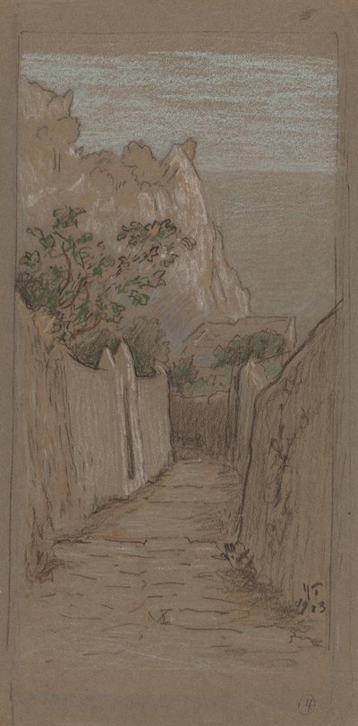 Capri, 1913. av Elihu Vedder