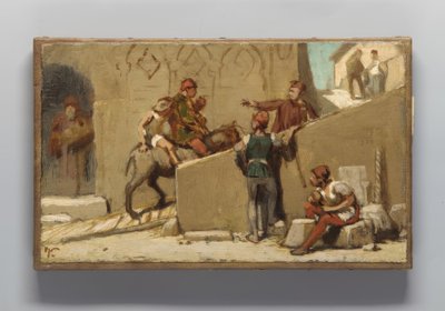 Fabelen om mølleren, hans sønn og eselet av Elihu Vedder