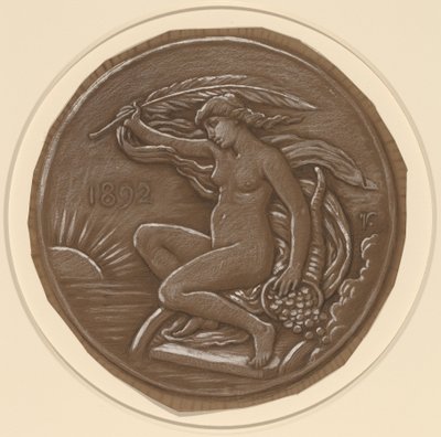 Tegning for Star of Fortune, 1892. av Elihu Vedder