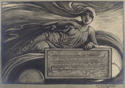 Inn i universet, slutten av 1800-begynnelsen av det 20. århundre. av Elihu Vedder