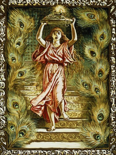 Prang design til jul, av Elihu Vedder