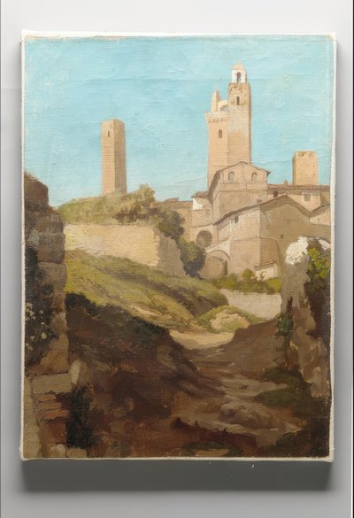 Saint Gimignano av Elihu Vedder