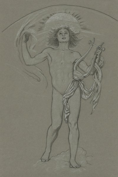 Studer for Apollo av Elihu Vedder