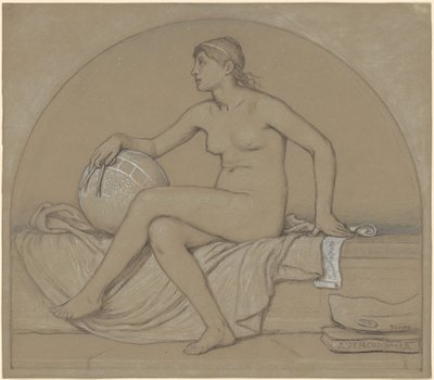 Studie for "Astronomi" av Elihu Vedder