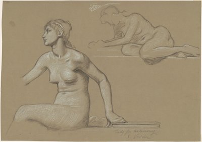 Studie for astronomi, 1892. av Elihu Vedder