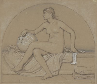 Studie for astronomi, 1892. av Elihu Vedder