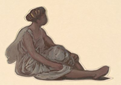 Studie for "Greek Girls Bathing" av Elihu Vedder