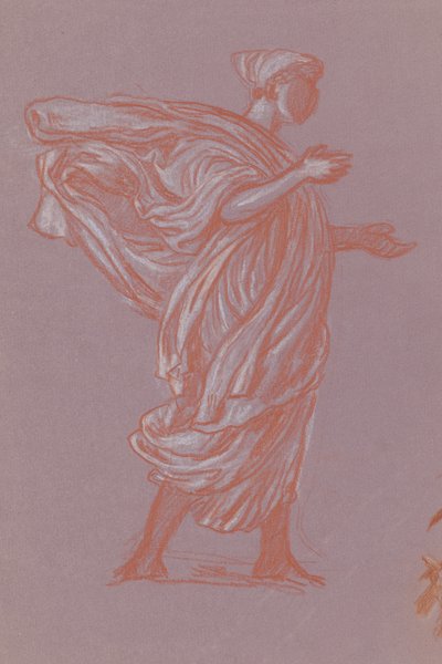 Studie for greske jenter som bader, ca. 1872. av Elihu Vedder