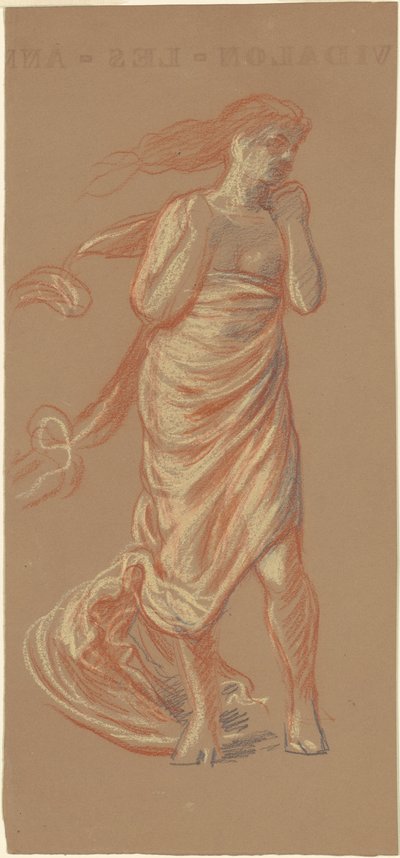 Studie for "Greek Girls Bathing" [recto] av Elihu Vedder