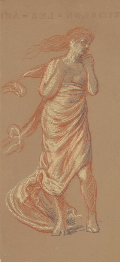 Studie for greske jenter som bader [recto], ca. 1872. av Elihu Vedder