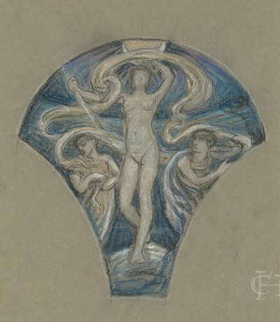 Studer for Luna av Elihu Vedder
