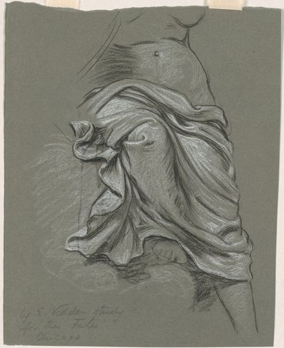 Studie for "The Fates Gathering in the Stars" av Elihu Vedder