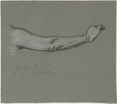 Studie for "The Fates Gathering in the Stars" av Elihu Vedder