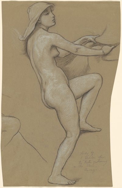 Studie for The Fates Gathering in the Stars, ca. 1884-1887. av Elihu Vedder