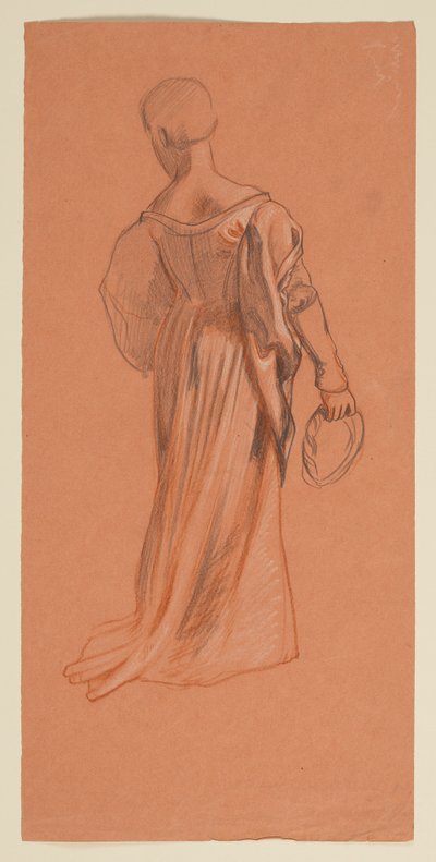 Studie for "Bryllupsprosesjon" av Elihu Vedder
