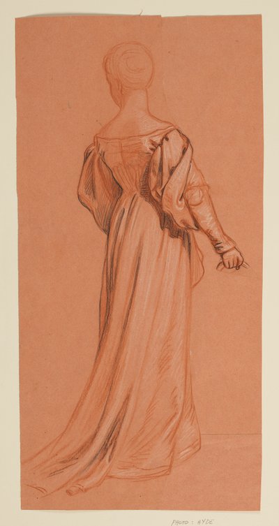 Studie for "Bryllupsprosesjon" av Elihu Vedder