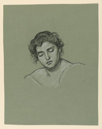 Studie for kvinne av Elihu Vedder