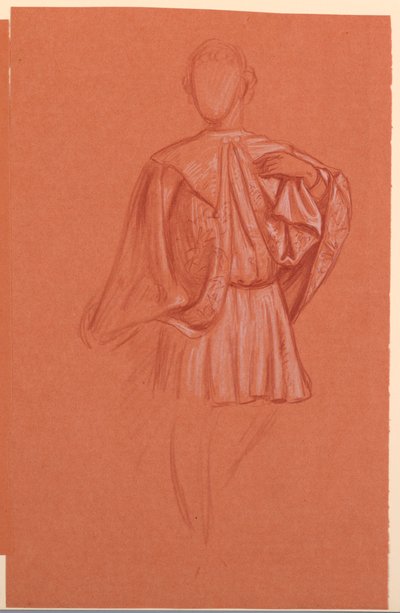 Studie av en utkledd figur av Elihu Vedder