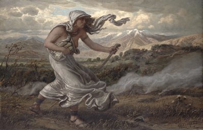 The Cumaean Sibyl, 1876 av Elihu Vedder
