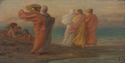 Musikkfesten, ca. 1875. av Elihu Vedder