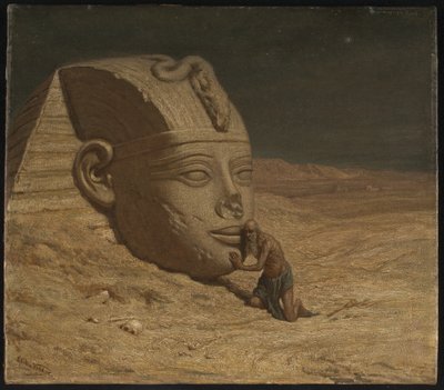Spørren av sfinxen av Elihu Vedder