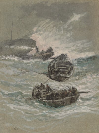 Forliset, ca. 1880. av Elihu Vedder