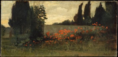 Sypress og valmuer av Elihu Vedder