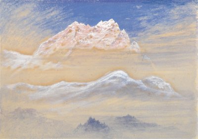 Fjellutsikt: Del av kjeden til Terglon-alpene sett fra nær Rudmannsdorf, Italia av Elijah Walton