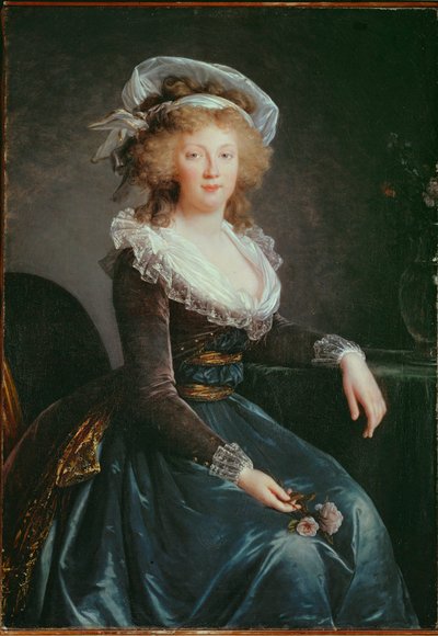 Maria Theresa av Bourbon, kone til Ludvig av Frankrike, ikke-regjerende sønn av Ludvig XV … av Elisabeth Louise Vigee-Lebrun