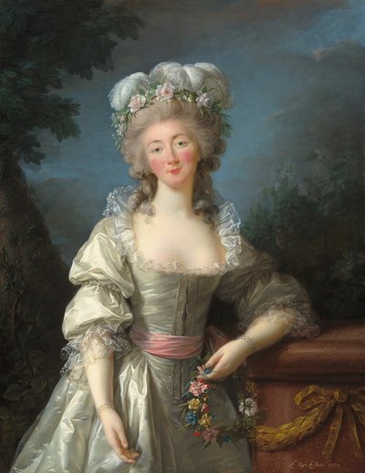 Portrett av Madame du Barry av Elisabeth Louise Vigee Lebrun