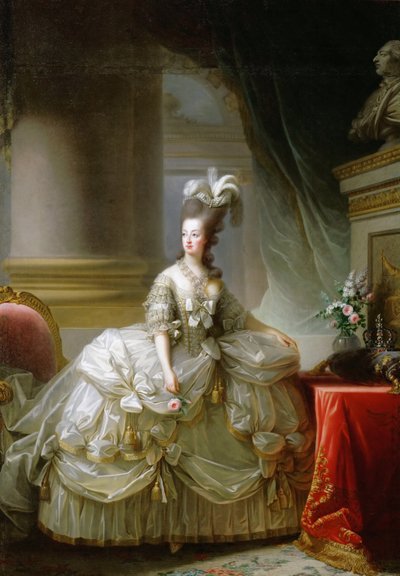Erkehertuginne Marie Antoinette 1755-1793, dronning av Frankrike. av Elisabeth Louise Vigee Lebrun