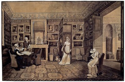Salong i Baryatinsky-huset i Altona, 1807. av Elisabeth Louise Vigee Lebrun