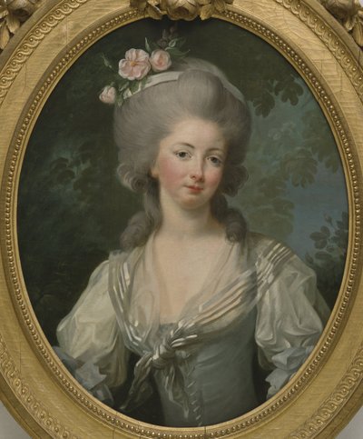 Ernestine Frederique, prinsesse av Croy - Portrett av Ernestine-Frederique, prinsesse av Croy, av Vigee-Lebrun, Marie Louise Elisabeth (1755-1842). Olje på lerret. Størrelse: 74x60cm. Nationalmuseum Stockholm av Elisabeth Louise Vigee Lebrun